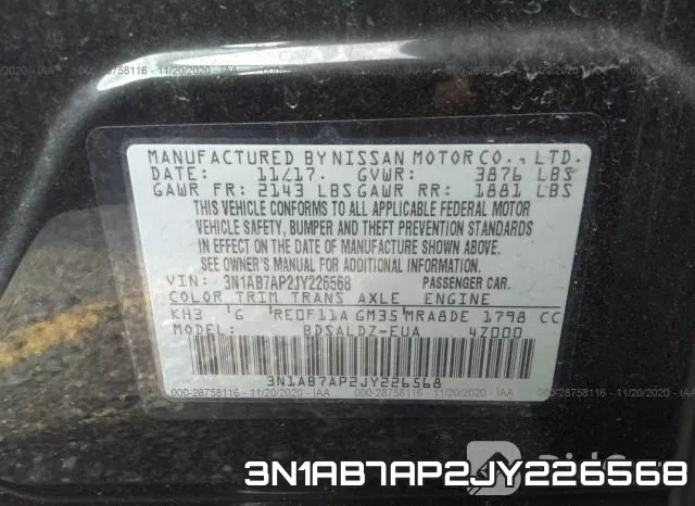 3N1AB7AP2JY226568 фото 10