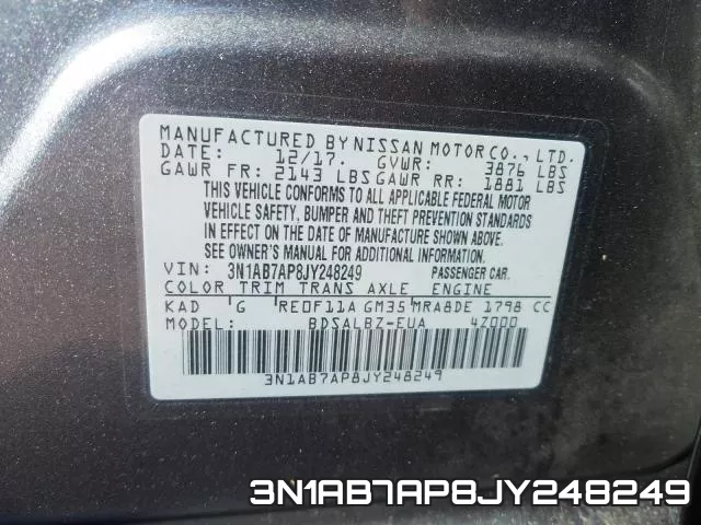 3N1AB7AP8JY248249 фото 2