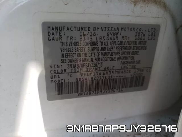 3N1AB7AP9JY326716 фото 2