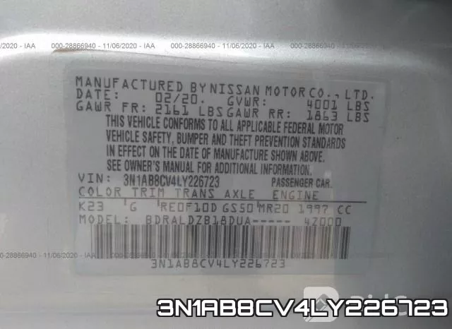 3N1AB8CV4LY226723 фото 10