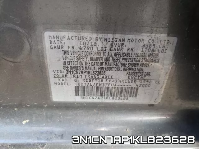3N1CN7AP1KL823628 фото 2