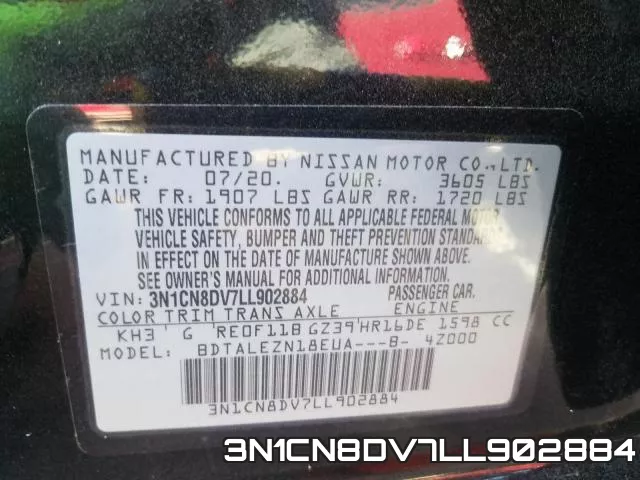 3N1CN8DV7LL902884 фото 2