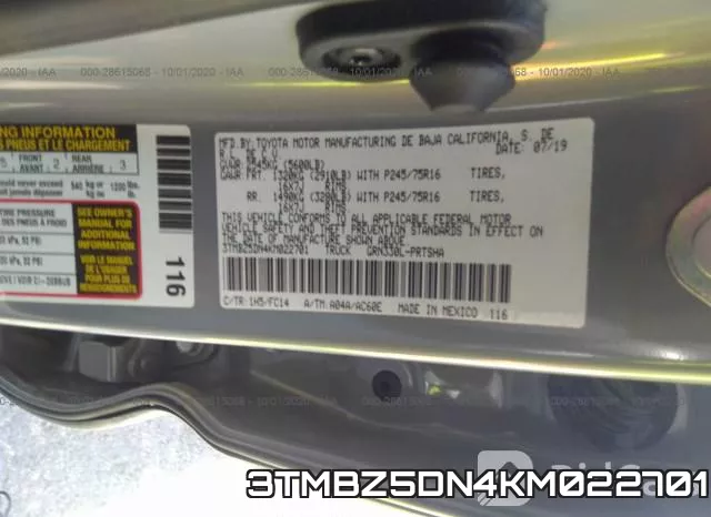 3TMBZ5DN4KM022701 фото 10