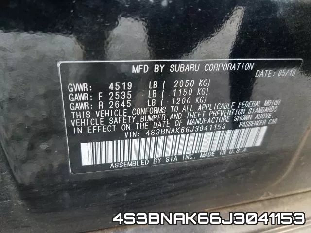 4S3BNAK66J3041153 фото 2