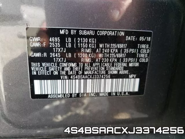 4S4BSAACXJ3374256 фото 2