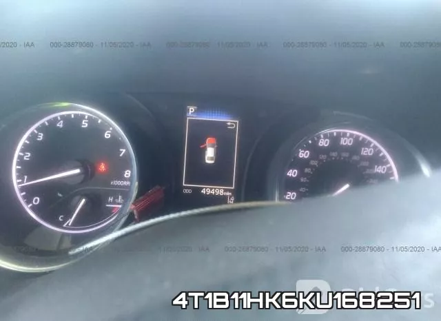 4T1B11HK6KU168251 фото 8