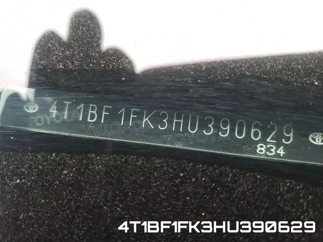 4T1BF1FK3HU390629 фото 2