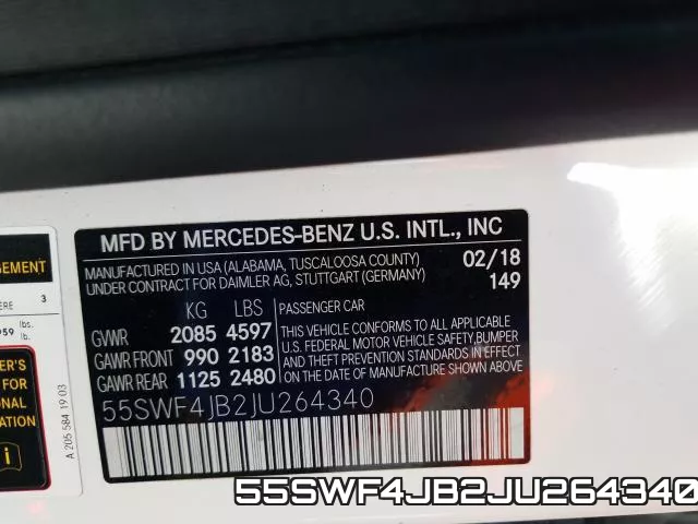 55SWF4JB2JU264340 фото 2