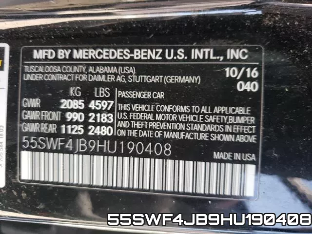 55SWF4JB9HU190408 фото 2