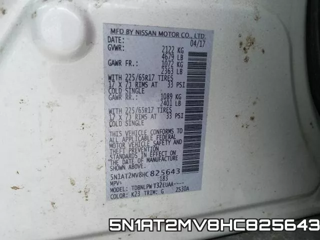 5N1AT2MV8HC825643 фото 2