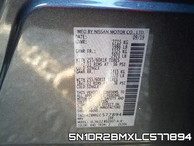 5N1DR2BMXLC577894 фото 2