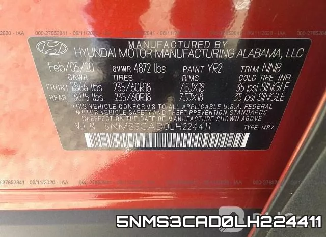 5NMS3CAD0LH224411 фото 10