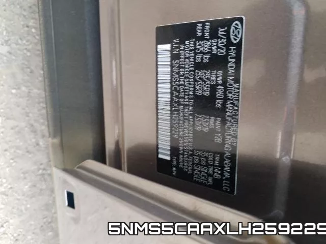 5NMS5CAAXLH259229 фото 2