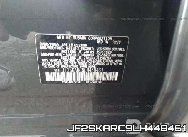 JF2SKARC9LH448461 фото 10