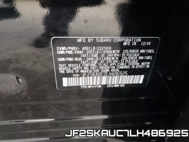 JF2SKAUC7LH486925 фото 2