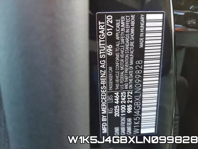 W1K5J4GBXLN099828 фото 2