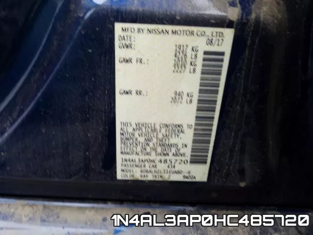 1N4AL3AP0HC485720 фото 2