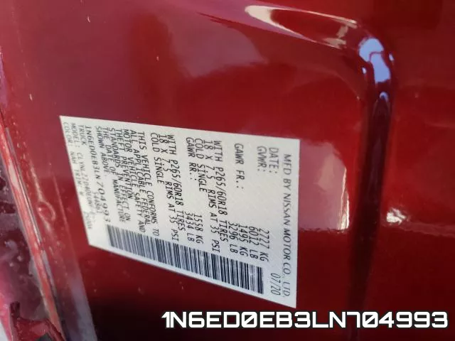 1N6ED0EB3LN704993 фото 2