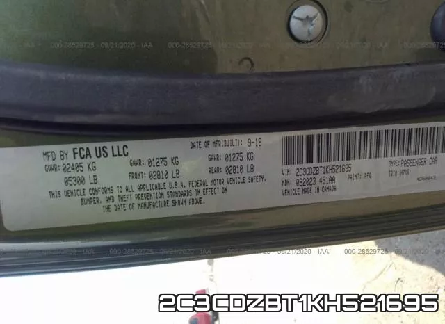 2C3CDZBT1KH521695 фото 9