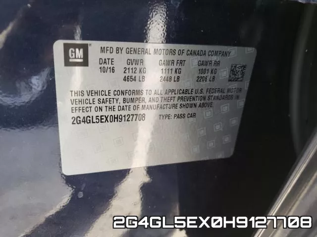 2G4GL5EX0H9127708 фото 2