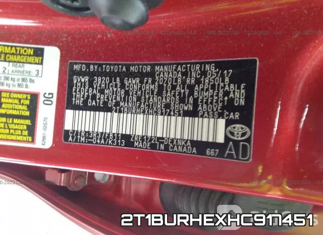2T1BURHEXHC917451 фото 10
