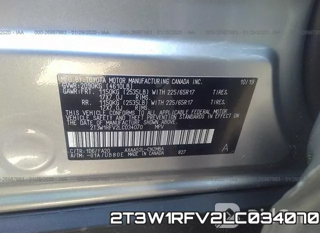 2T3W1RFV2LC034070 фото 10