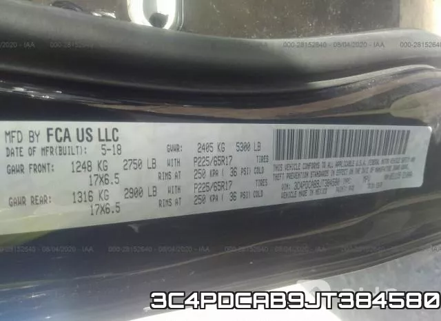 3C4PDCAB9JT384580 фото 10