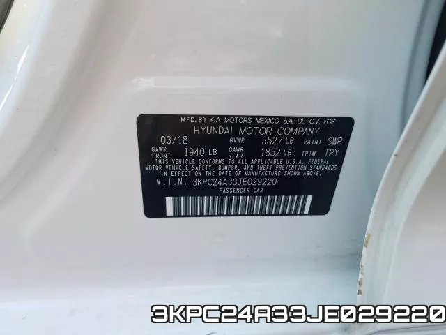 3KPC24A33JE029220 фото 2