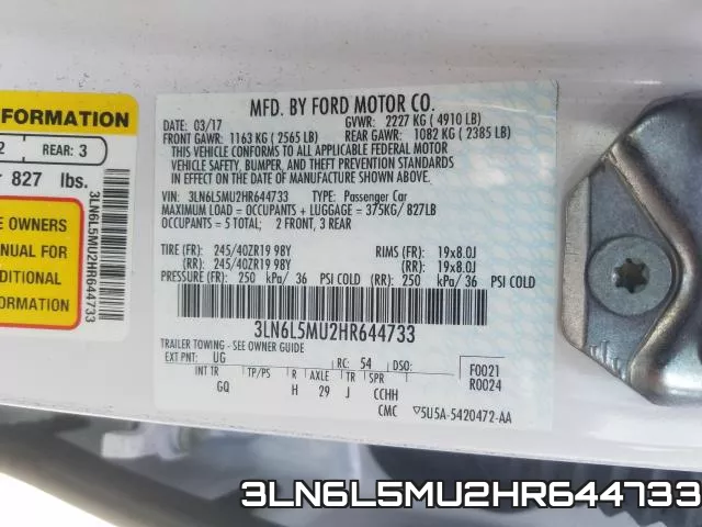 3LN6L5MU2HR644733 фото 2
