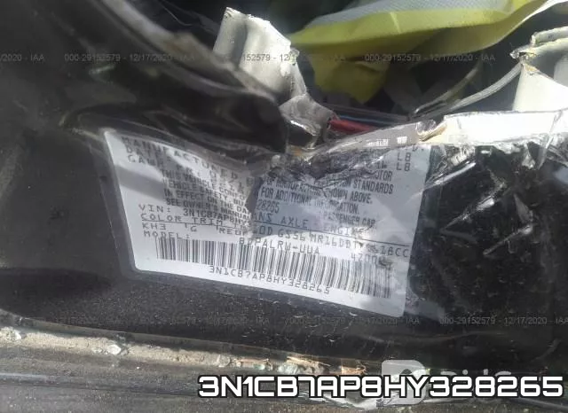 3N1CB7AP8HY328265 фото 9