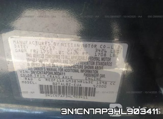 3N1CN7AP3HL903411 фото 10