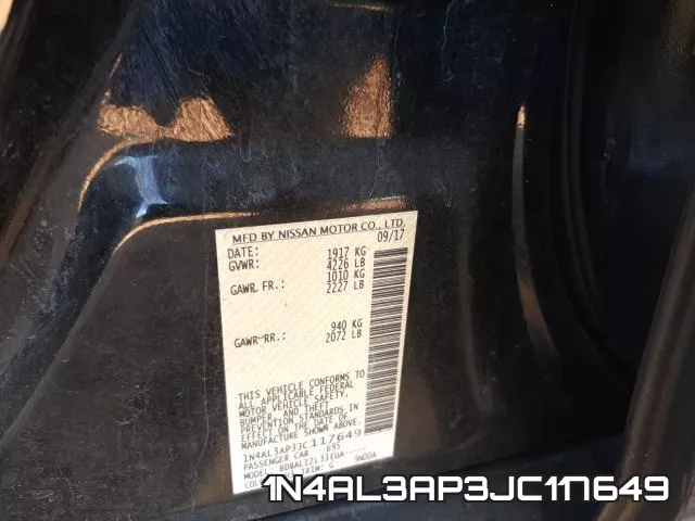 1N4AL3AP3JC117649 фото 2