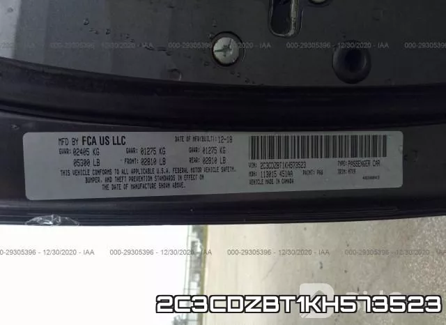2C3CDZBT1KH573523 фото 10