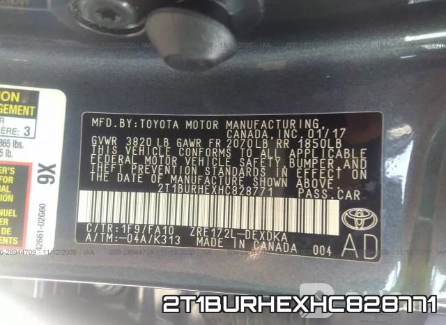 2T1BURHEXHC828771 фото 10