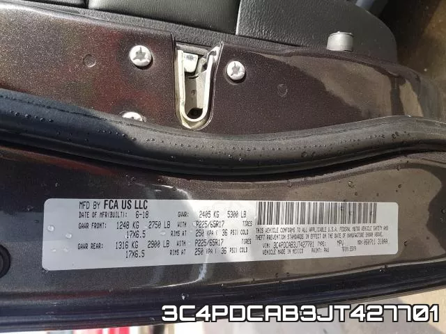 3C4PDCAB3JT427701 фото 2