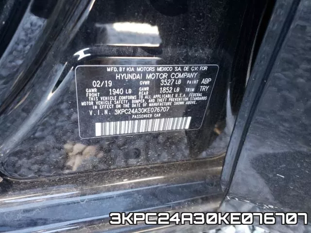 3KPC24A30KE076707 фото 2