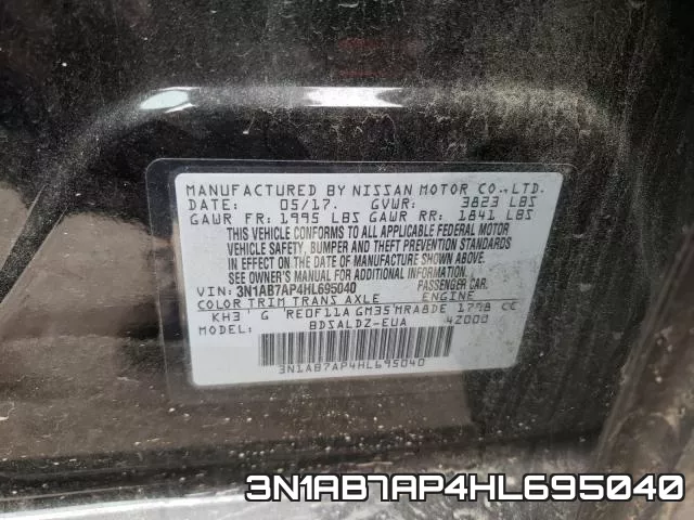 3N1AB7AP4HL695040 фото 2