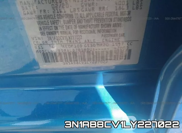 3N1AB8CV1LY227022 фото 9