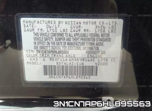 3N1CN7AP6HL895563 фото 9