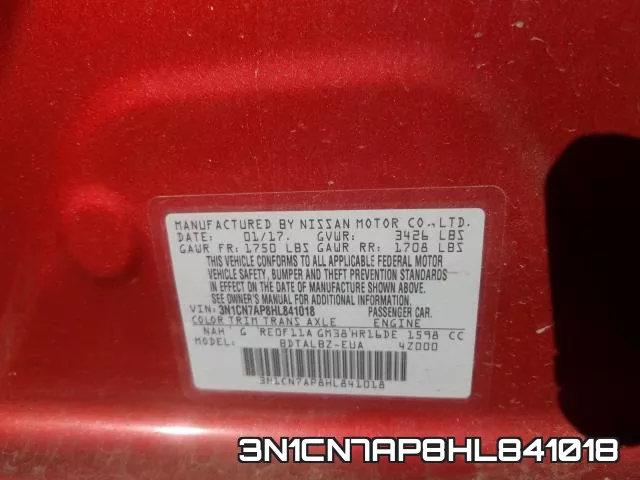 3N1CN7AP8HL841018 фото 2