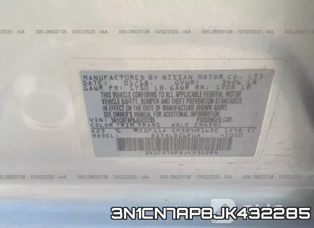 3N1CN7AP8JK432285 фото 10