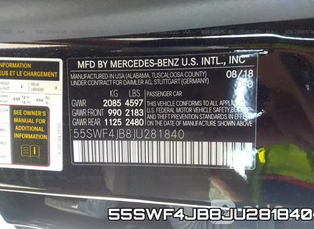 55SWF4JB8JU281840 фото 10