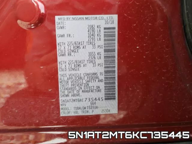 5N1AT2MT6KC735445 фото 2