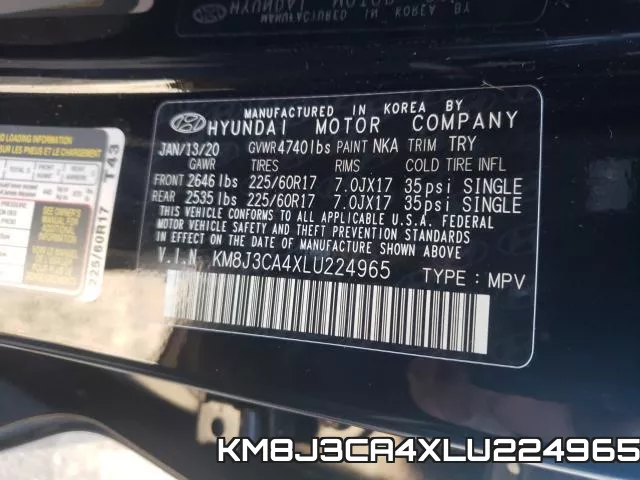 KM8J3CA4XLU224965 фото 2