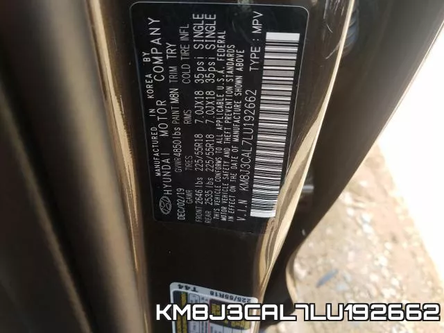 KM8J3CAL7LU192662 фото 2