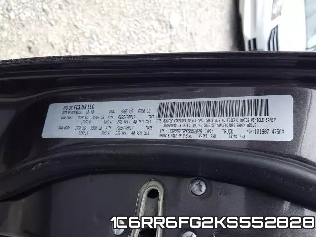 1C6RR6FG2KS552828 фото 2