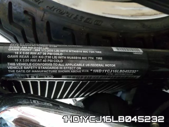 1HD1YCJ16LB045232 фото 2