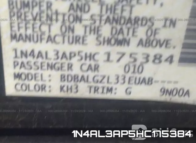 1N4AL3AP5HC175384 фото 9