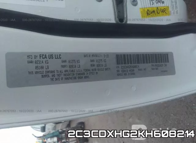 2C3CDXHG2KH608214 фото 10