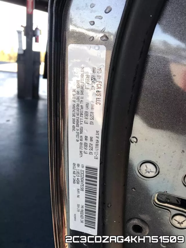 2C3CDZAG4KH751509 фото 2